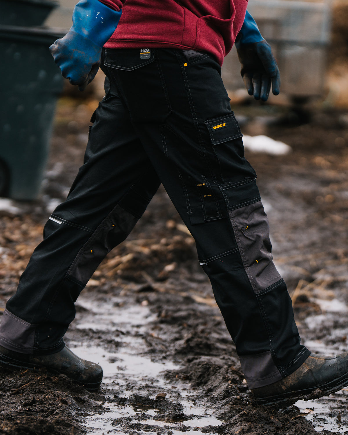 Men's H2O Defender Work Pants - Waterproof & Durable Outdoor Workwear for Construction, Hiking & Heavy Duty Jobs