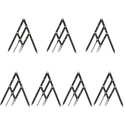 Healeved 7-Piece Golden Ratio Stencil Set - Microblading Eyebrow Ruler & Caliper for Precise Measurements - Perfect for Microblading, Permanent Makeup, and Brow Mapping Professionals