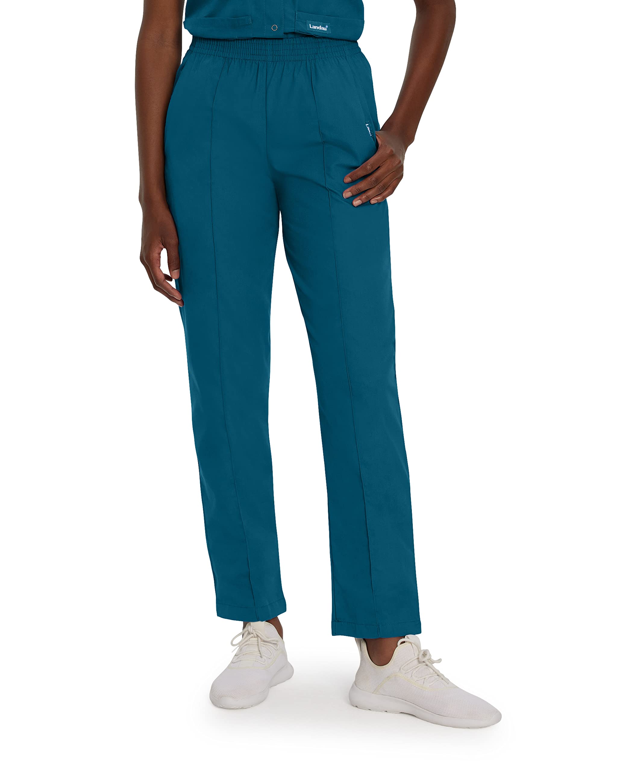 Landau Essentials 8320 Caribbean Blue Scrubs - Comfortable Medical Uniform for Nurses & Healthcare Professionals - Perfect for Hospitals, Clinics & Dental Offices
