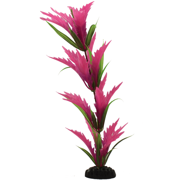 12 Pack Pink Hygrophila Plastic Aquarium Plants - Realistic Fish Tank Decor for Tropical & Freshwater Aquariums - Perfect for Betta Fish Tanks, Aquatic Plant Landscaping & Aquascaping