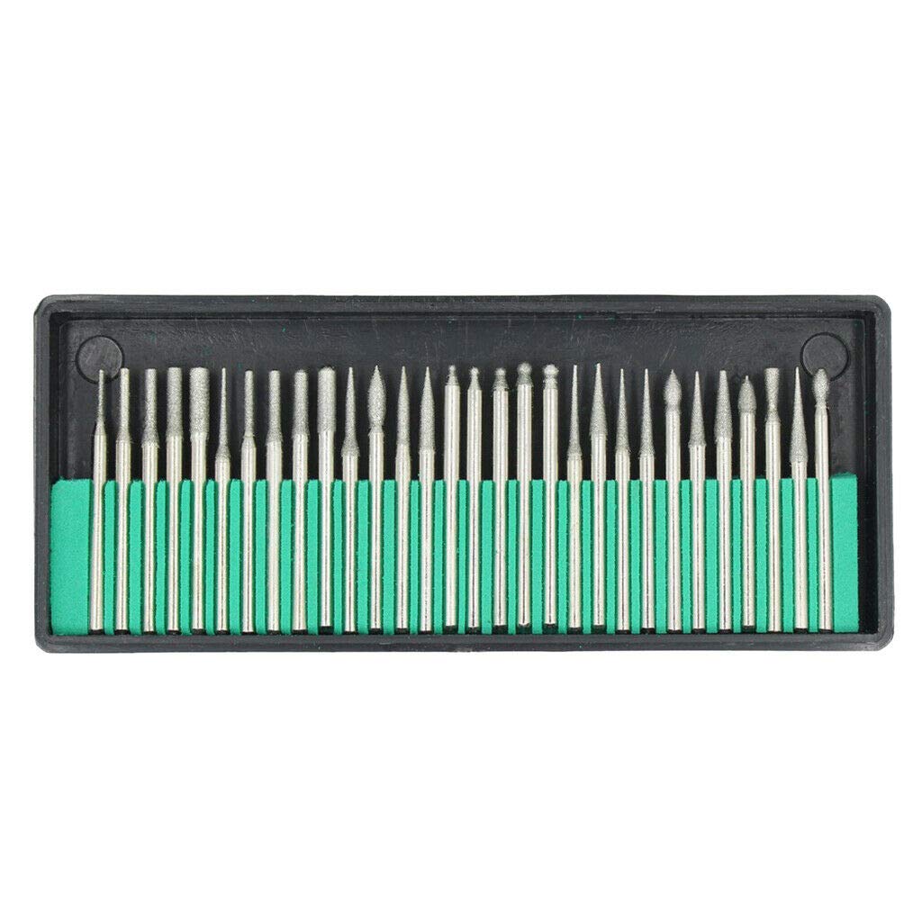 30PCS Electric Nail Drill Bits Set - Professional Manicure & Pedicure Grinding Heads for Acrylic, Gel, and Natural Nails - Perfect for Home Salon & Nail Art Enthusiasts