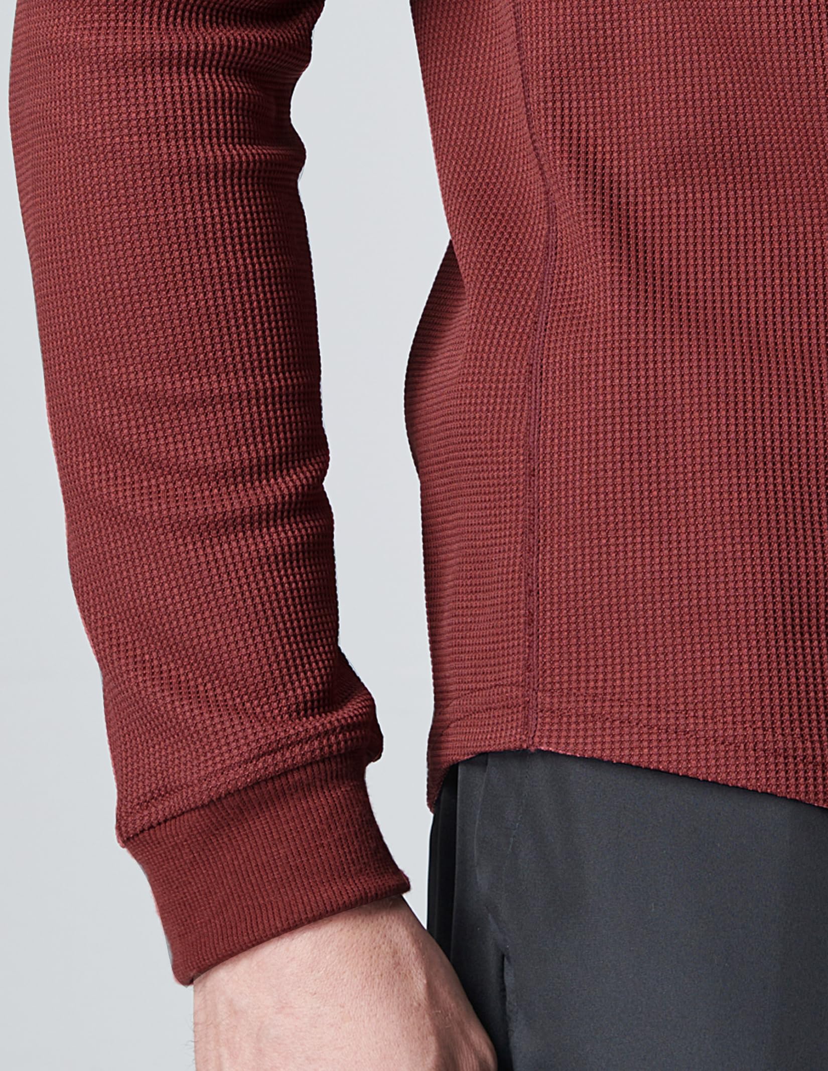 3 Pack Men's Long Sleeve Waffle Henley Shirts - Thermal Casual Fit Lightweight Shirts for Men - Perfect for Layering, Outdoor Activities & Winter Fashion