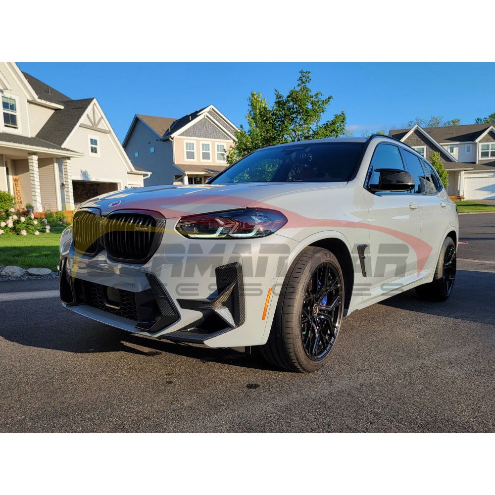 2022-2024 BMW X3M Carbon Fiber Front Bumper Air Ducts | F97 LCI | Performance Upgrade for Enhanced Aerodynamics & Cooling | Perfect for Track Days & Street Racing