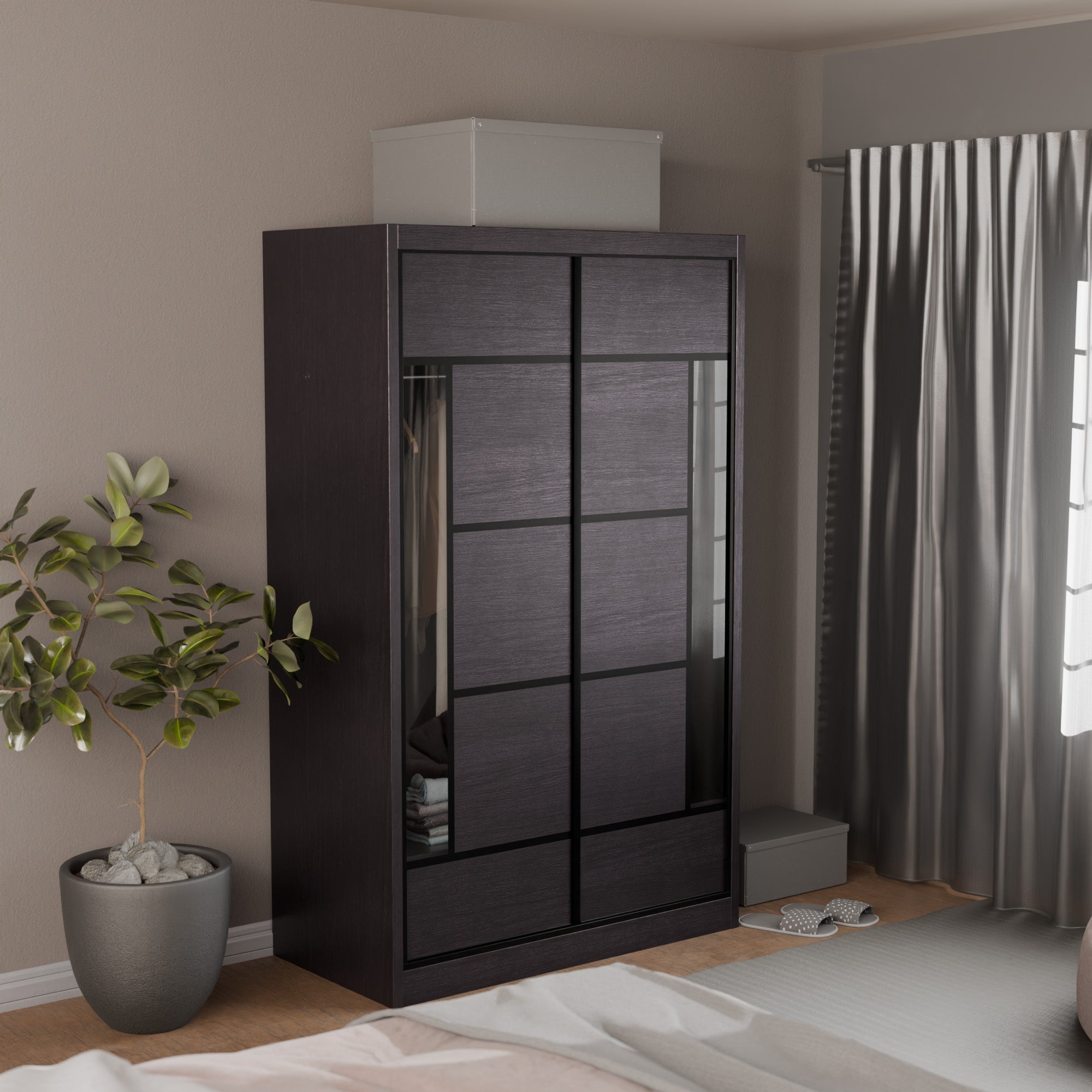 Josie Modular Wardrobe W07 - Customizable Closet Organizer System with Adjustable Shelves & Hanging Rods | Perfect for Bedroom, Walk-in Closet & Apartment Storage Solutions