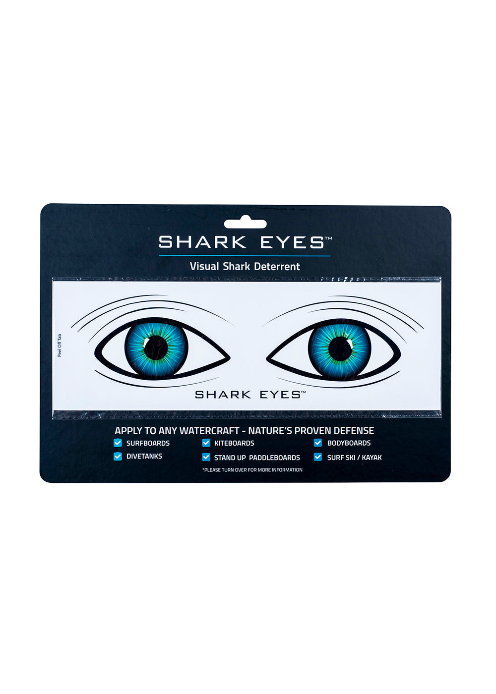 Shark Eyes Clear Sticker - Medium Size Waterproof Decals for Cars, Motorcycles, Helmets - Perfect for Halloween Decor, Costume Accessories & DIY Projects