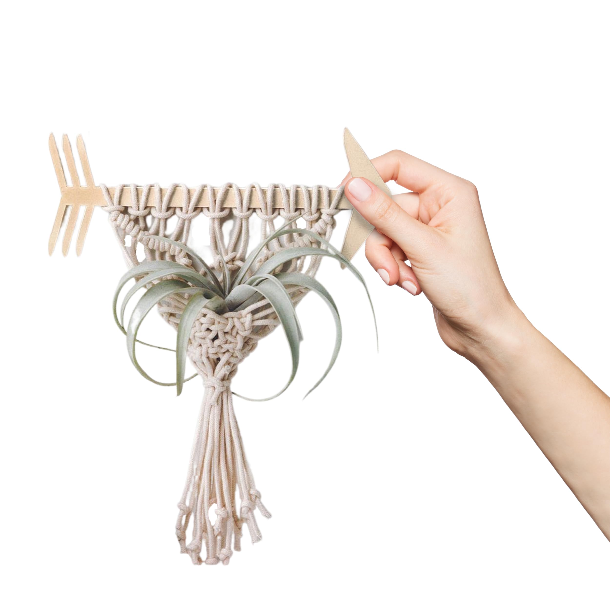 Leisure Arts Mini Maker Macrame Kit - Natural Cotton DIY Macrame Craft Set for Beginners | Home Decor, Wall Hanging, Plant Hanger, Boho Style Accessories