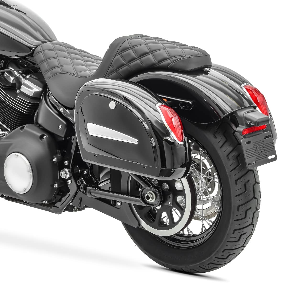 Premium Hard Saddlebags 18L with Mounting Kit - Waterproof Motorcycle Luggage for Cruiser CB43012 | Durable Storage for Long Rides, Road Trips & Daily Commutes
