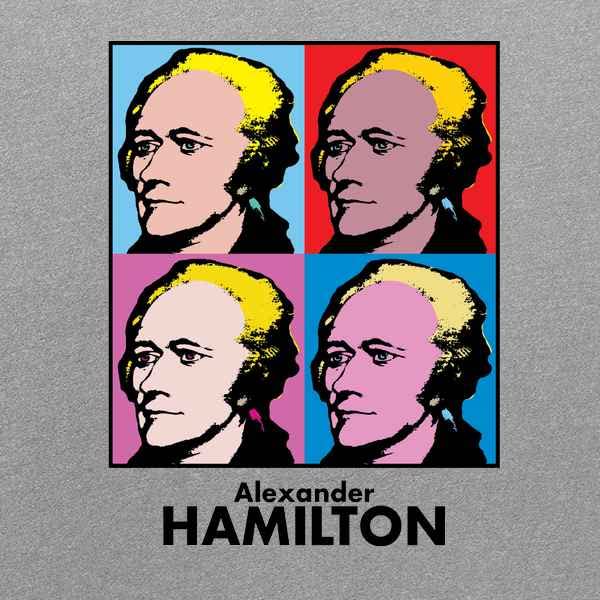 Alexander Hamilton Pop Art T-Shirt for Kids & Youth - Fun Graphic Tees for Boys & Girls - Perfect for School, Parties & Casual Wear