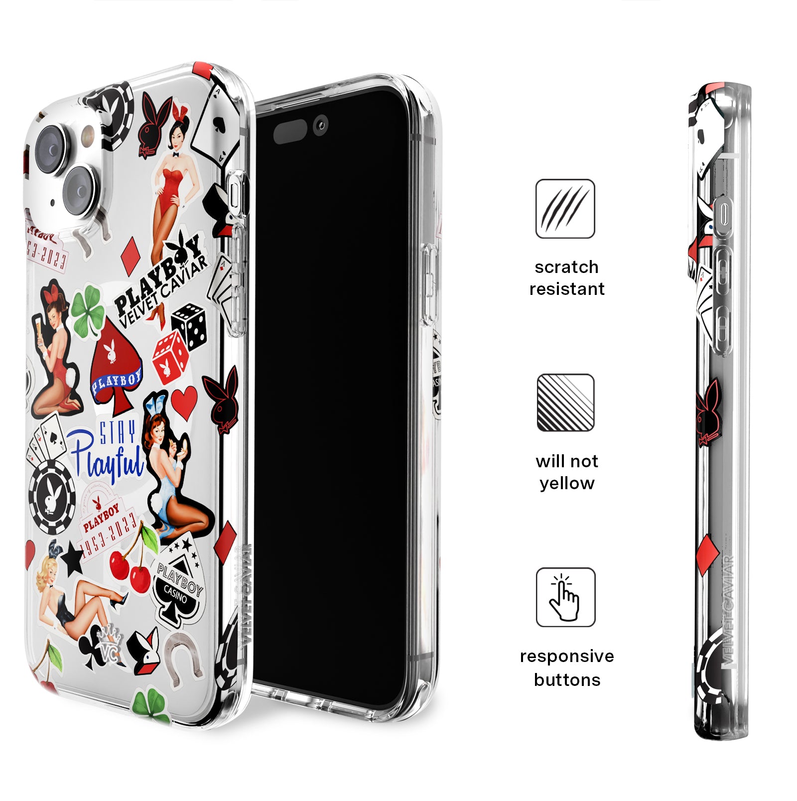 Playboy Jackpot iPhone Case - Stylish & Protective Phone Cover for iPhone 13/14/15 Pro Max - Perfect for Party, Night Out & Fashion Lovers