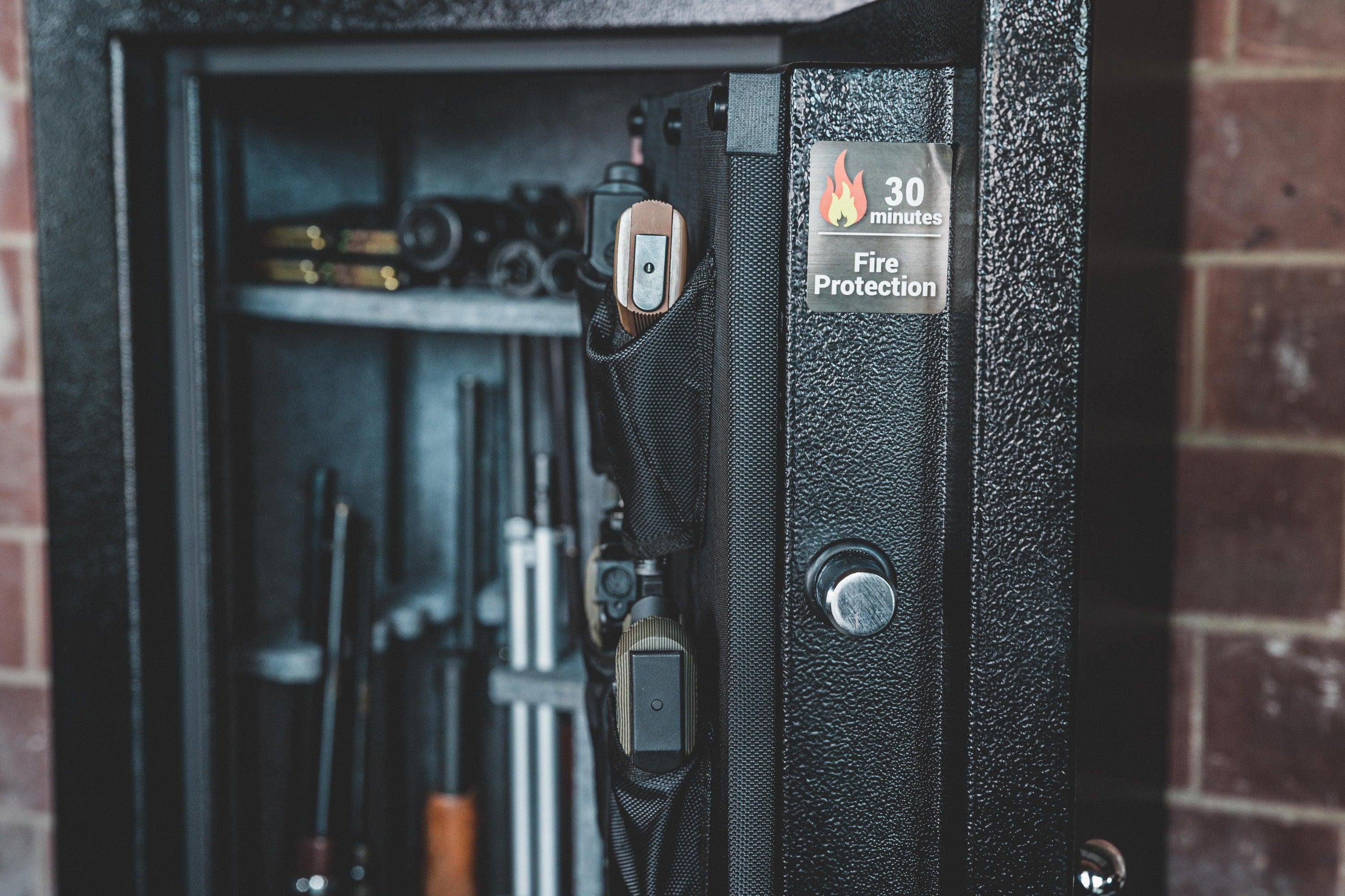 24 Gun Safe - Heavy Duty Fireproof & Waterproof Rifle Cabinet for Secure Gun Storage - Perfect for Home, Office & Hunting Safety