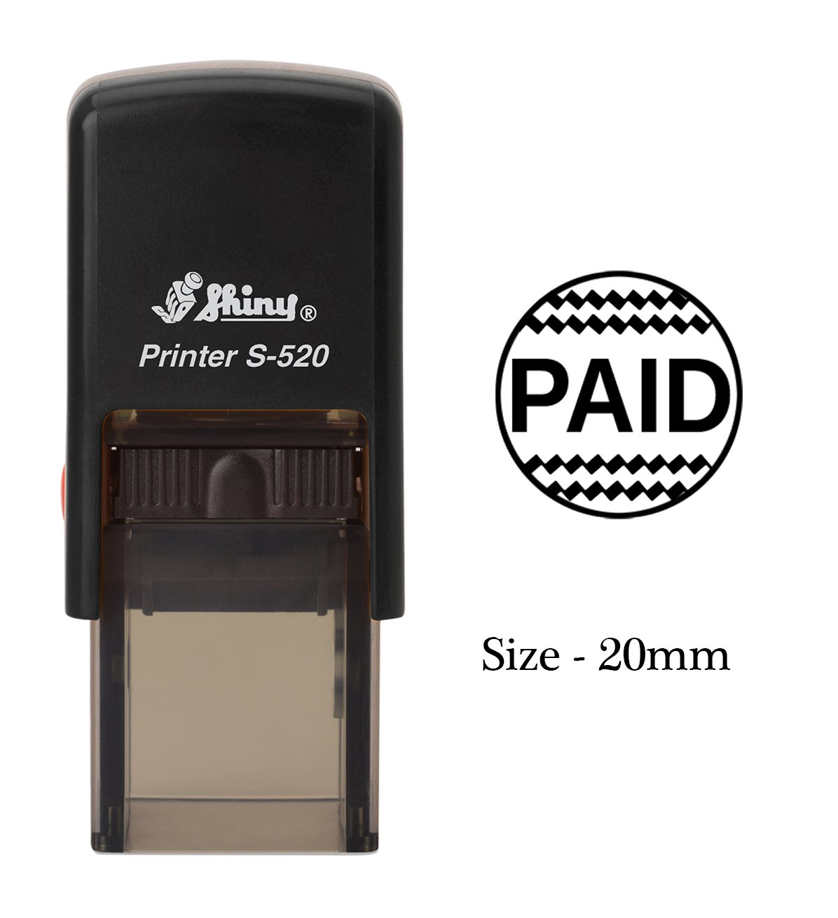 Self-Inking Stamp for Documents - Clear Print & Shiny Finish