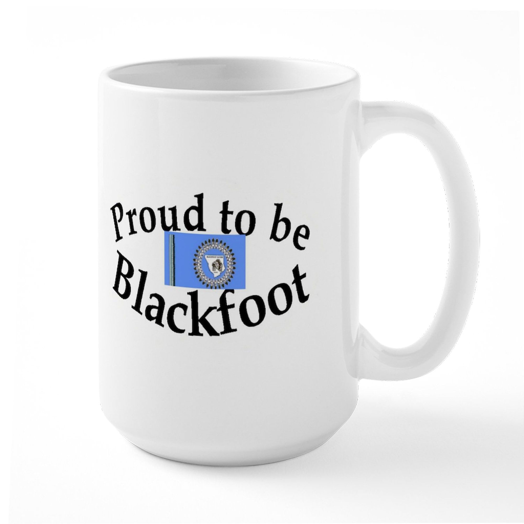 Blackfoot Ceramic Coffee Mug 15 oz (444 ml) - Large Insulated Tea & Coffee Cup for Office, Home, or Camping Use