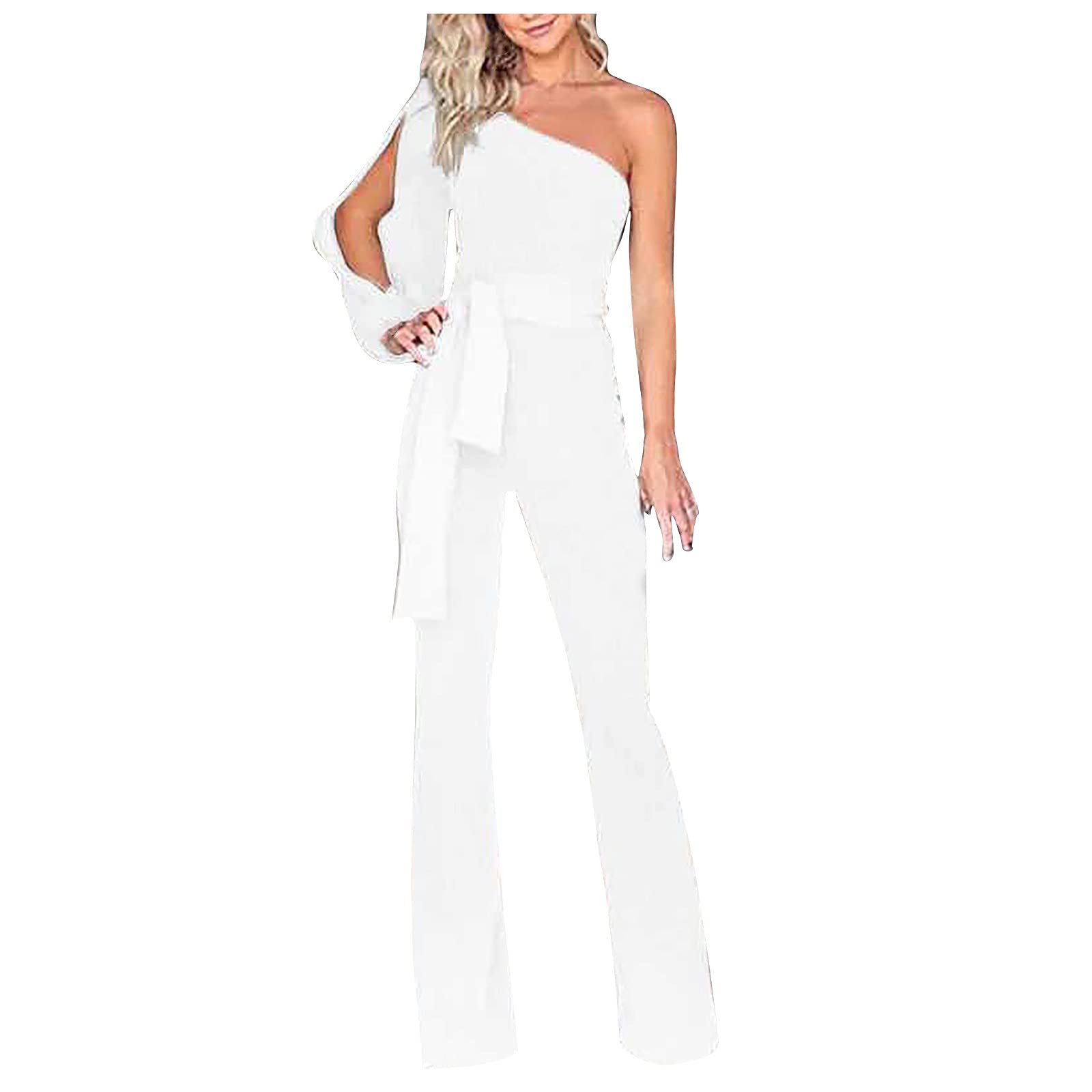 PEGONE Women's Casual Loose Long Overalls - Straight Leg Wide Leg Jumpsuit for Club, Party & Night Out | Comfortable Lounge Wear for Women | Perfect for Dancing, Social Events and Casual Everyday Wear