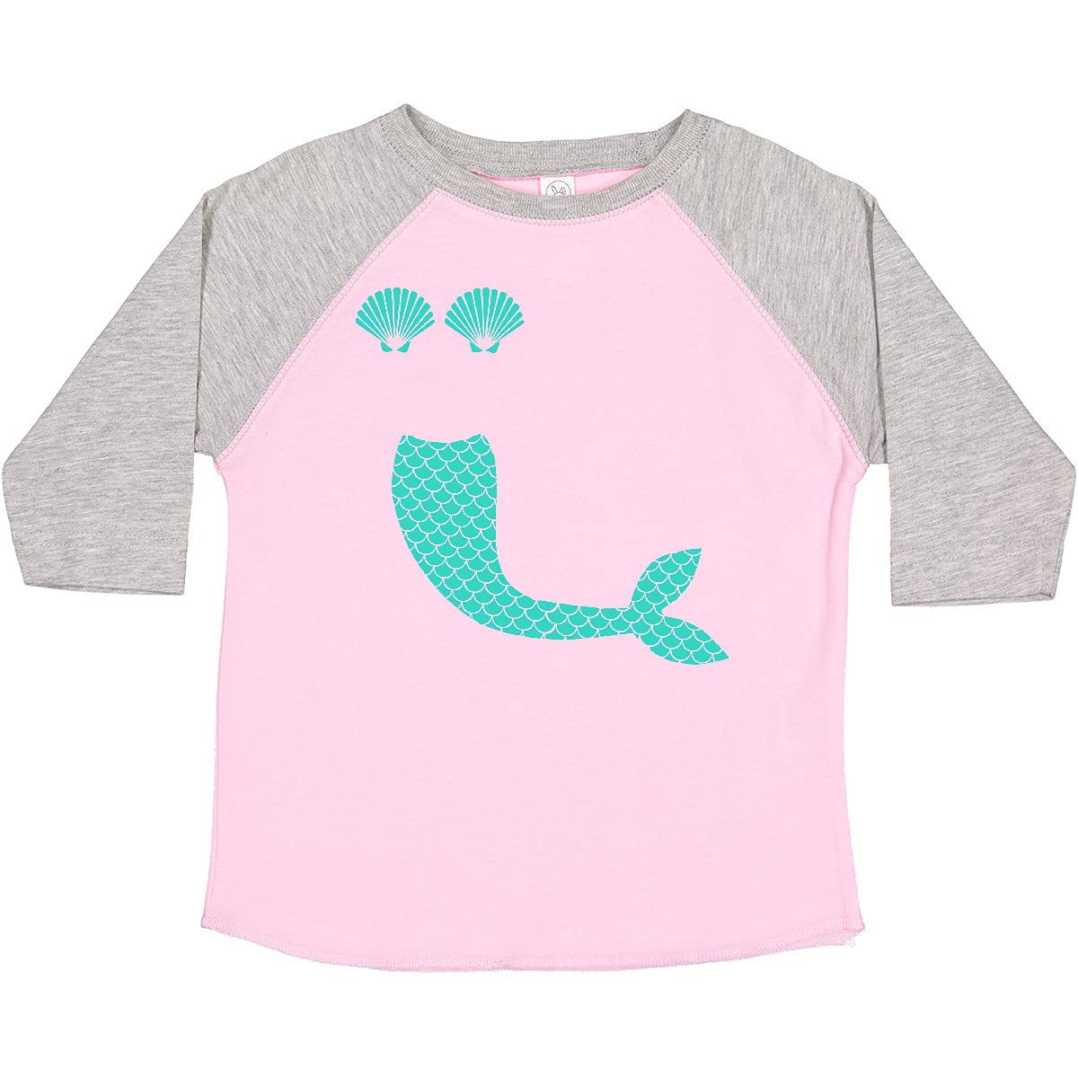 Inktastic Mermaid Tail and Shells Toddler T-Shirt - Cute Sea Creature Graphic Tee for Baby Girls & Boys | Perfect for Beach Vacations, Pool Parties & Summer Outfits