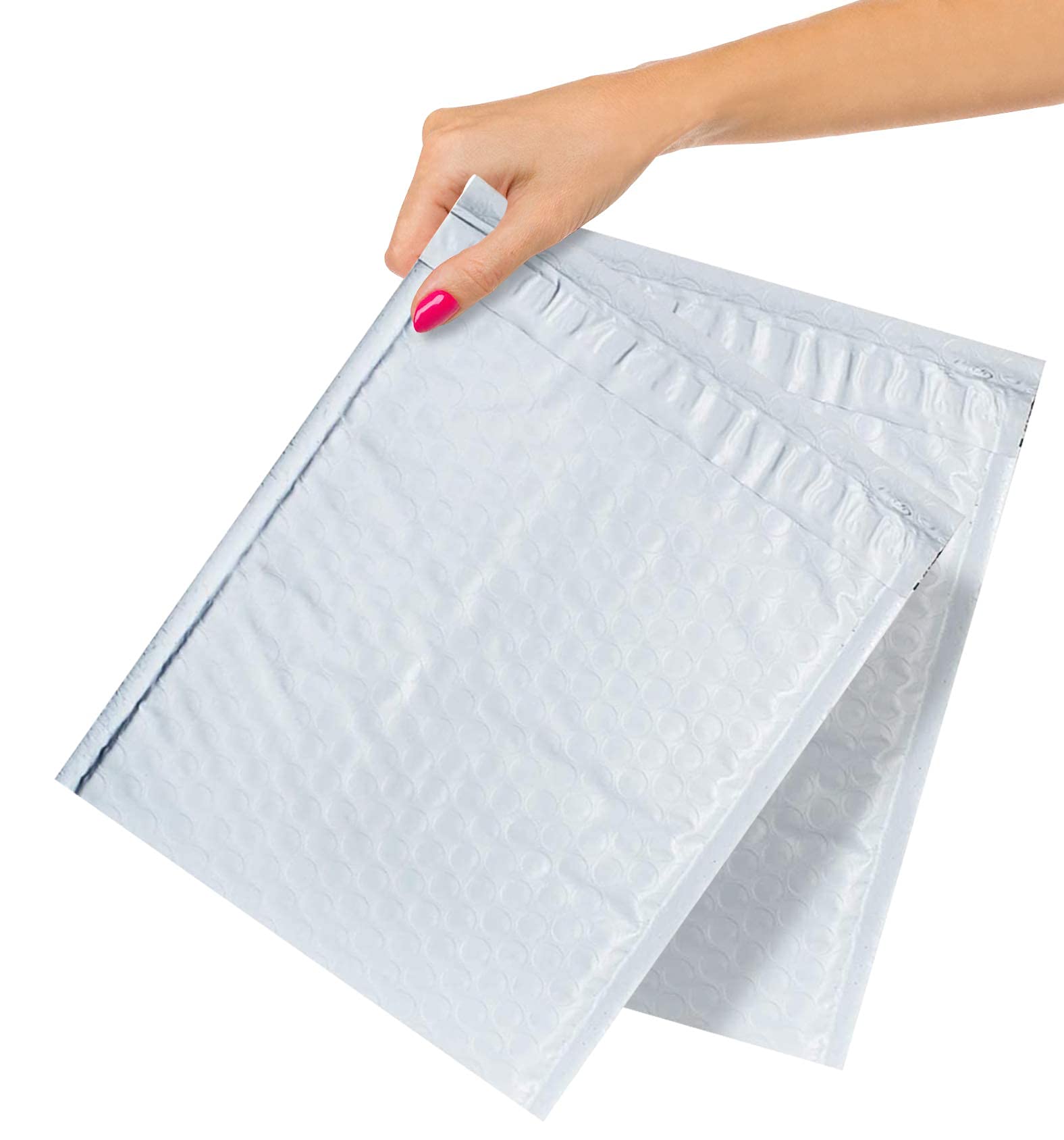 100 Pack White Poly Bubble Mailers 8.5 x 11 Inches - Self-Seal Padded Shipping Envelopes for Mailing, Packaging & Ecommerce | Bulk Wholesale Bubble Mailers | Perfect for Amazon FBA, eBay, Etsy & Small Business Shipping