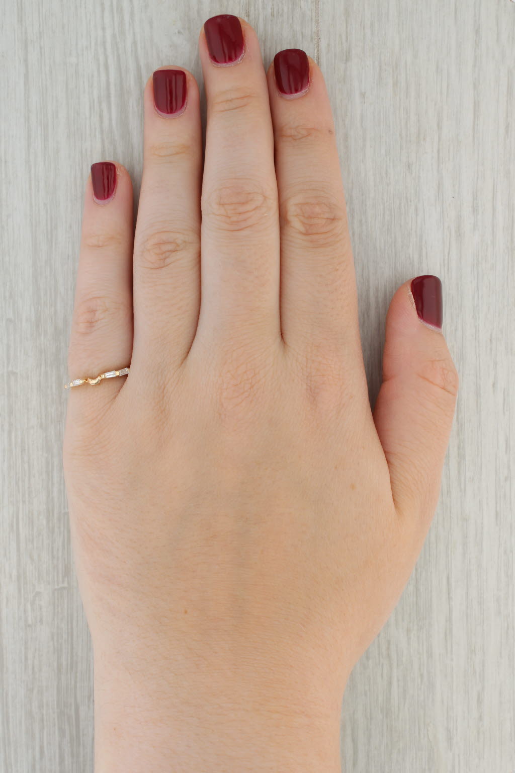 0.20ctw Diamond Ring Enhancer | Stackable Wedding Band | 14k Yellow Gold | Perfect for Bridal Stacking, Anniversary Gifts & Everyday Elegance