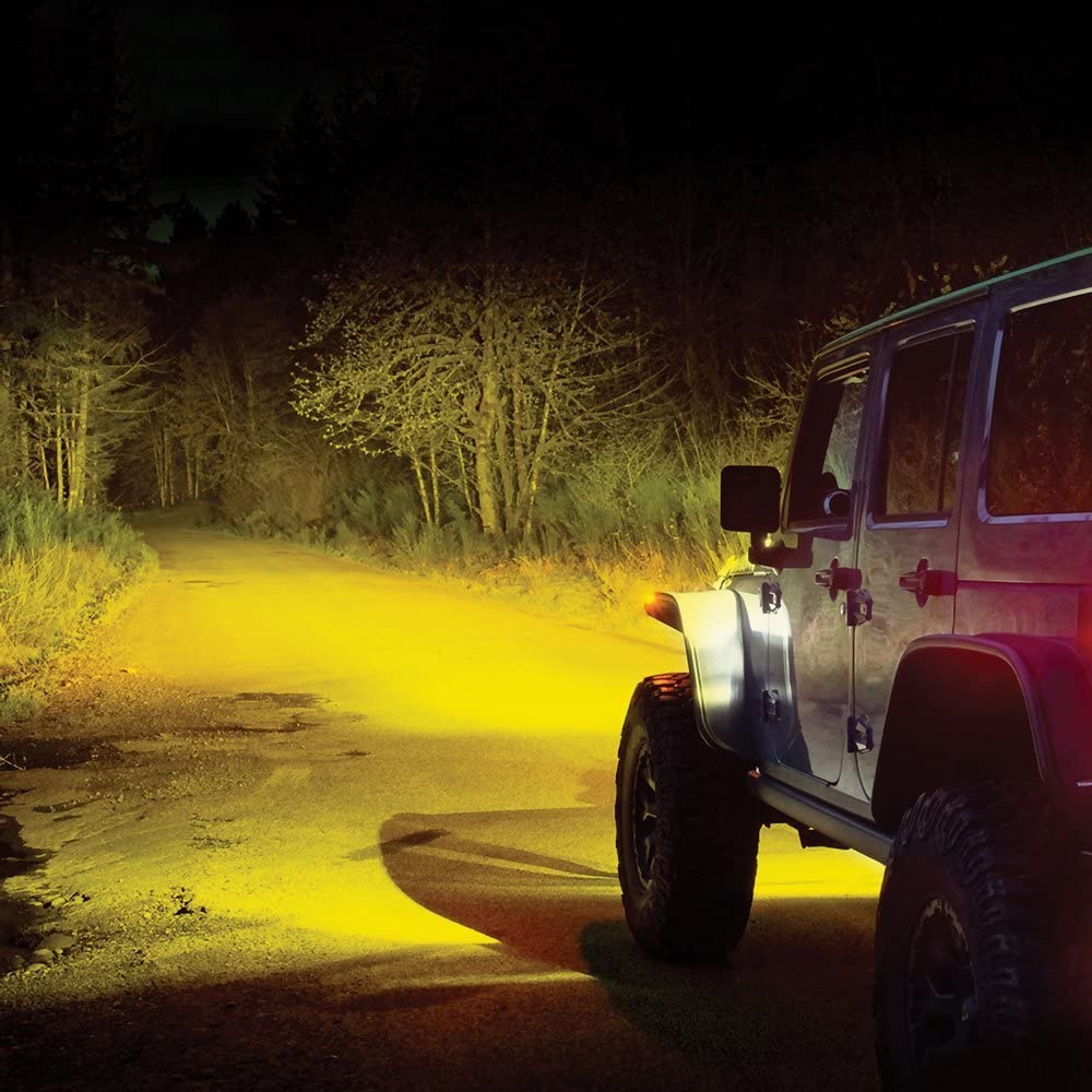PIAA 22-05370 LP530 Yellow 3.5-Inch SAE Compliant LED Fog Lights Kit with Wiring Harness, Relay & Switch - 2 Pack for Trucks, Jeeps & Off-Road Vehicles in Foggy or Low Visibility Conditions
