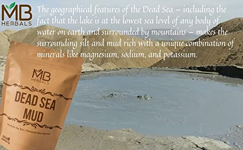 MB Herbals Dead Sea Mud Mask & Soap - 100g Pure Natural Facial & Body Treatment for Acne, Blackheads & Skin Detox | Spa & Home Skincare Routine