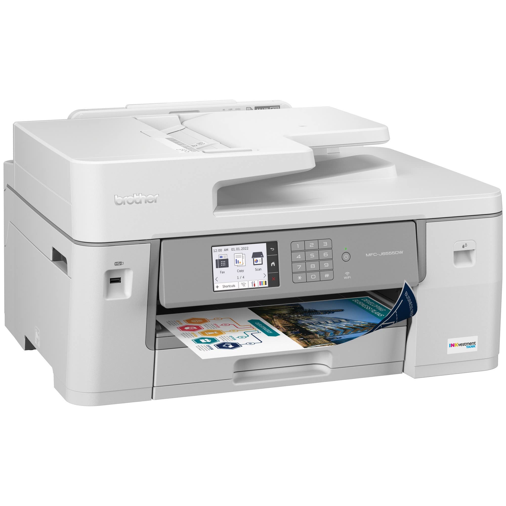 Brother MFC-J6555DW Wireless All-in-One Inkjet Printer with INKvestment Tank - Print, Copy, Scan, Fax | 11