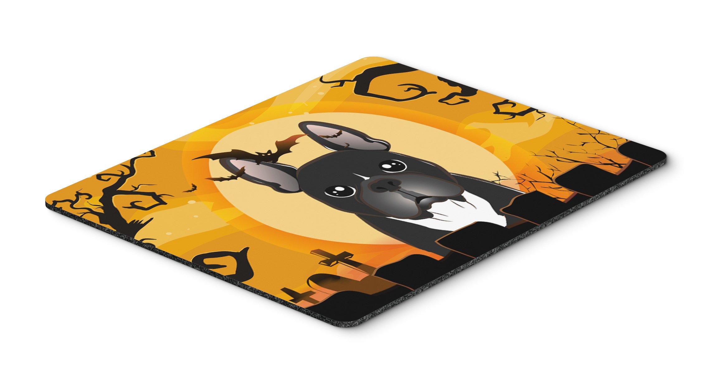 Halloween French Bulldog Mouse Pad & Hot Pad - Large Washable Mouse Mat for Home Office, Gaming, Computer & Laptop Use - Perfect for Halloween Decor & Workspace Setup