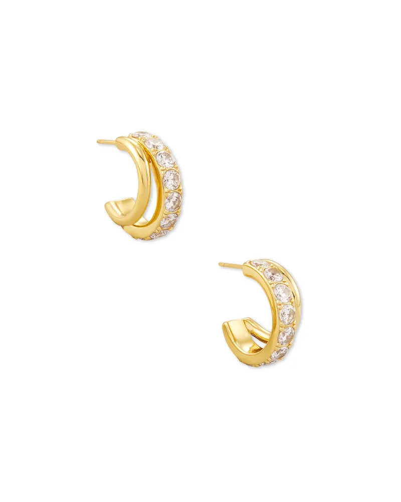 Kendra Scott Livy Huggie Earrings in Gold - Elegant Hoop Earrings for Women, Perfect for Everyday Wear, Parties & Special Occasions