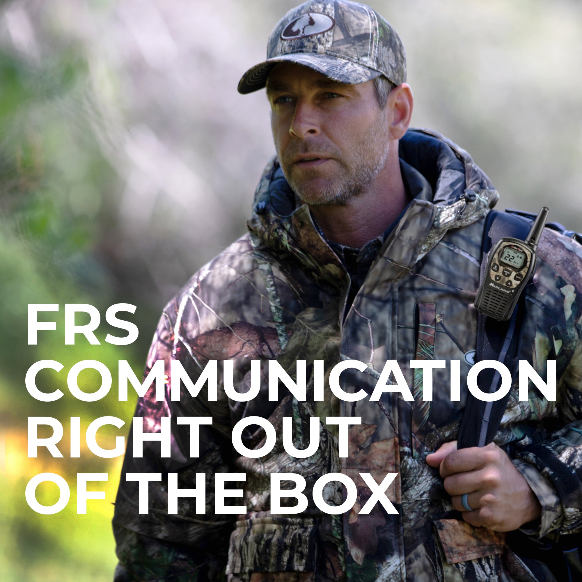 LXT535 FRS License Free Walkie Talkie 2 Pack Camo - Long Range Two Way Radios for Outdoor Adventures, Hiking, Camping & Emergency Communication (LXT535VP3)