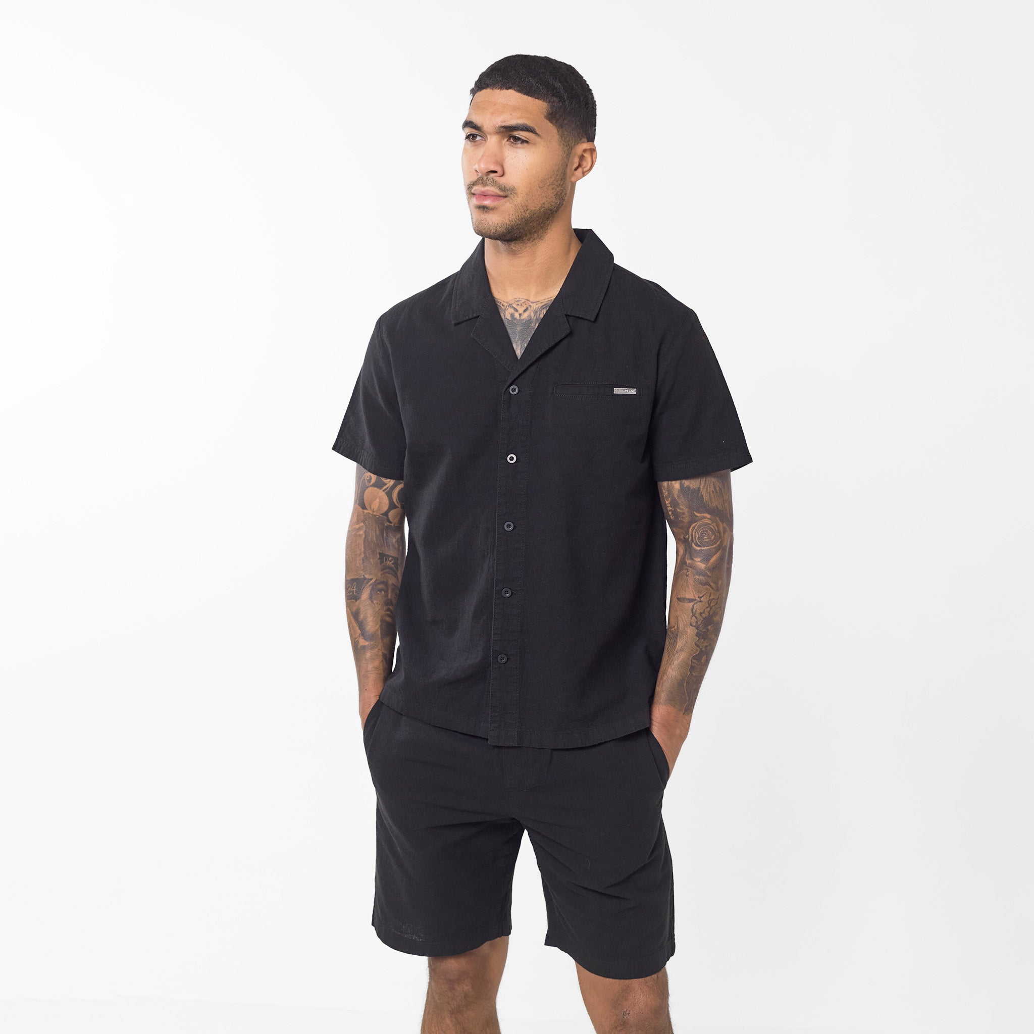 Premium Black Linen Shirt for Men & Women - Breathable & Comfortable Summer Casual Wear - Perfect for Beach, Vacation, and Outdoor Activities