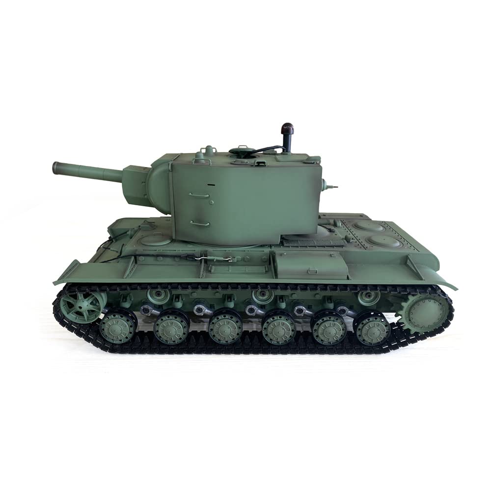 TOUCAN RC HOBBY 1/16 Scale Henglong TK7.0 Soviet KV-2 RC Tank with Barrel Recoil, BB Airsoft, Smoke & Sound Effects - Giant 3949 Model Military Toy for Adults & Kids | Battle Simulation, Collectible Display, Outdoor Play