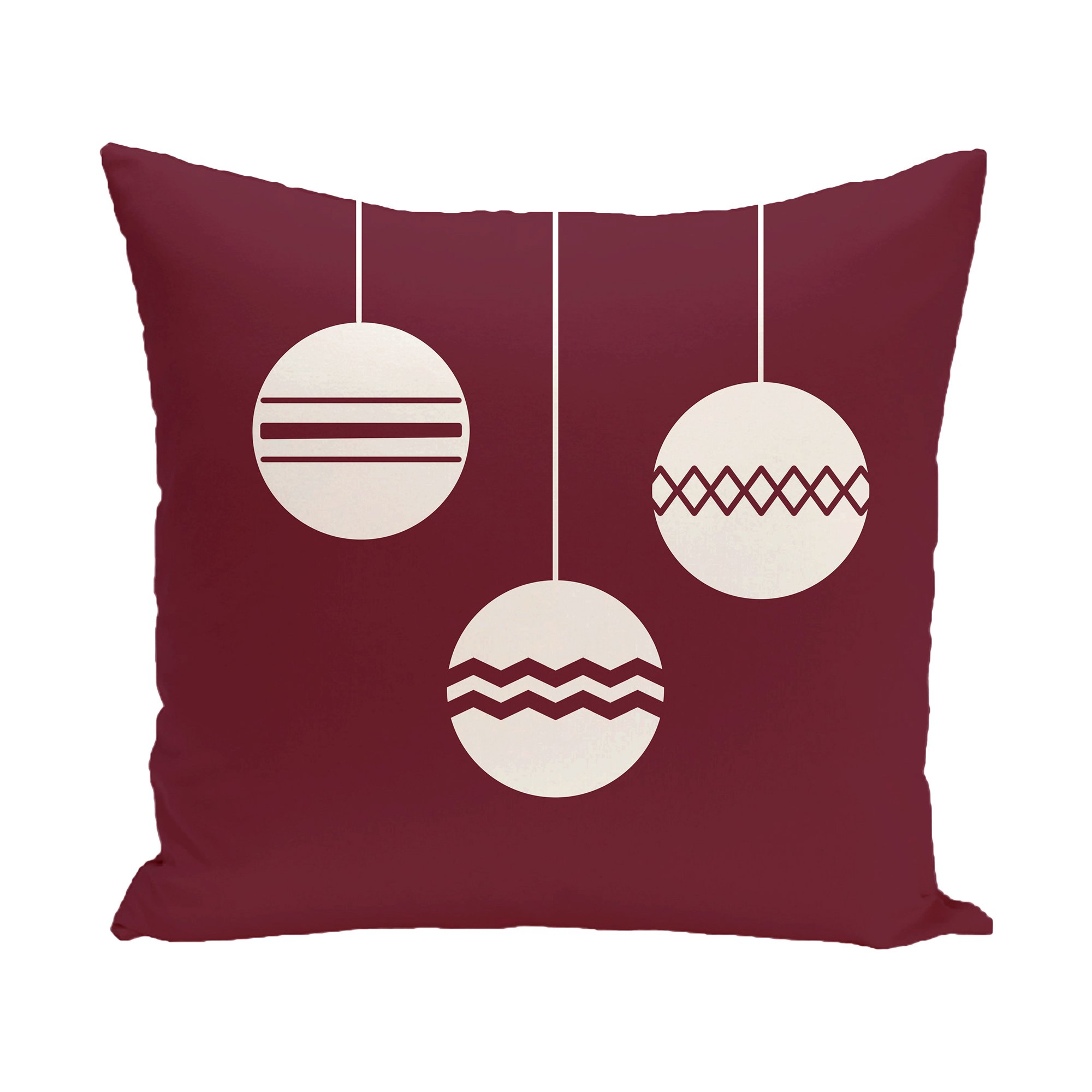 E by Design 16x16 Cranberry Throw Pillows - Cozy Home Decor