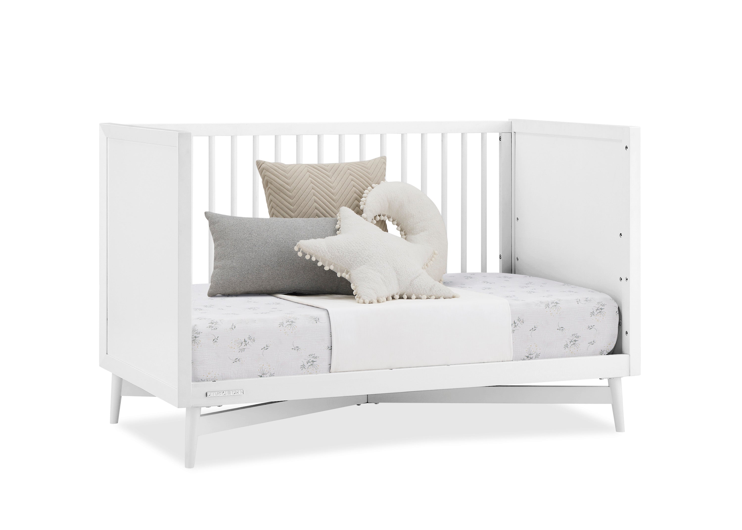 Dylan 4-in-1 Convertible Baby Crib - Toddler Bed, Daybed & Full-Size Bed Frame | Safe & Stylish Nursery Furniture for Newborns to Teens | Perfect for Modern Nursery, Bedroom & Guest Room