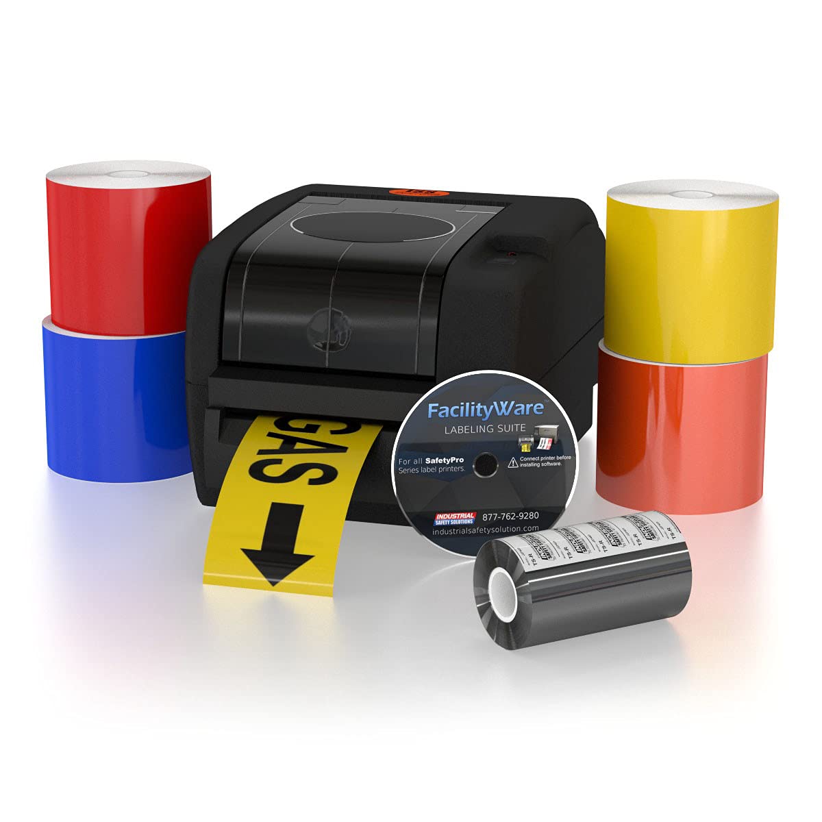 300 Industrial Label Printer with Supplies - High-Quality Barcode & Shipping Label Printer for Warehousing, Logistics & Retail Use