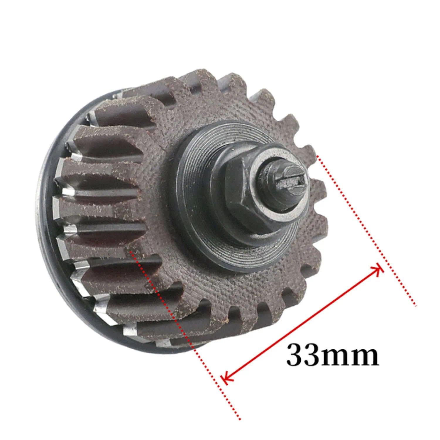Blooy - S-131 Knife Worm Gear Replacement for KM, DAYANG, LEJIANG SULEE Model 100 110 125 Round Knife Cutting Machines - 33mm Outer Diameter - Industrial Sewing Machine Spare Part for Leather & Fabric Cutting