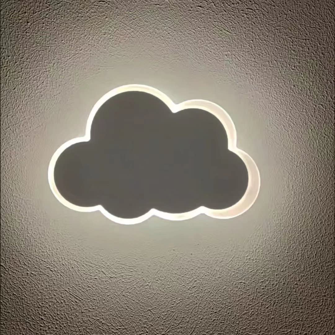 Cloud-Shaped LED Wall Lamp - 14W Soft White Night Light for Kids Room, Bedroom, Living Room & Stairs | Cartoon-Themed Decorative Wall Lighting for Cozy Ambience & Safe Nighttime Navigation