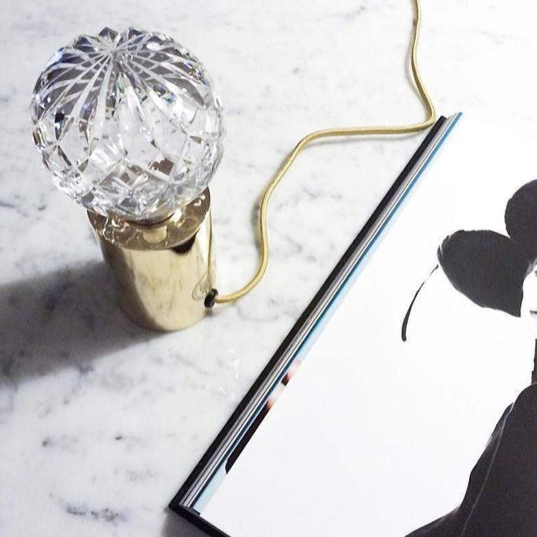 Elegant Crystal Bulb Table Lamp - Modern Home & Office Decor for Living Room, Bedroom, or Study - Perfect for Ambient Lighting & Stylish Interior Design