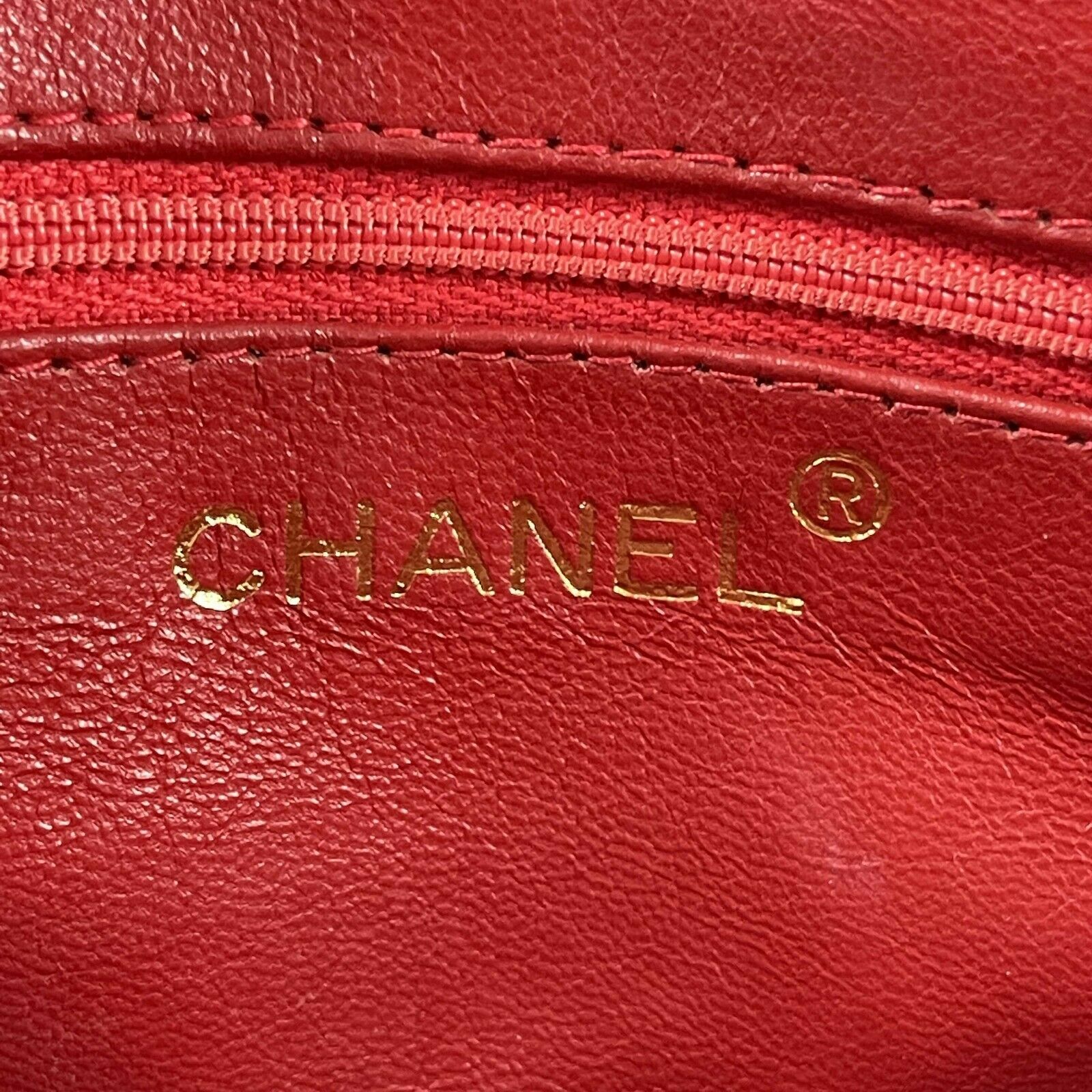 Vintage CHANEL Quilted Leather CC Oval Clutch Bag with Gold Tassel - Red Luxury Evening Bag for Women, Perfect for Parties, Weddings & Special Occasions