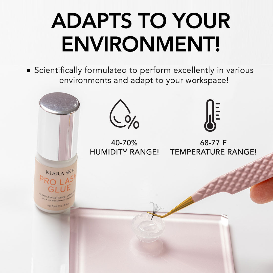 Professional Clear Lash Glue for False Eyelashes - Waterproof & Long-Lasting Adhesive - Perfect for Daily Wear, Special Occasions & Makeup Artists