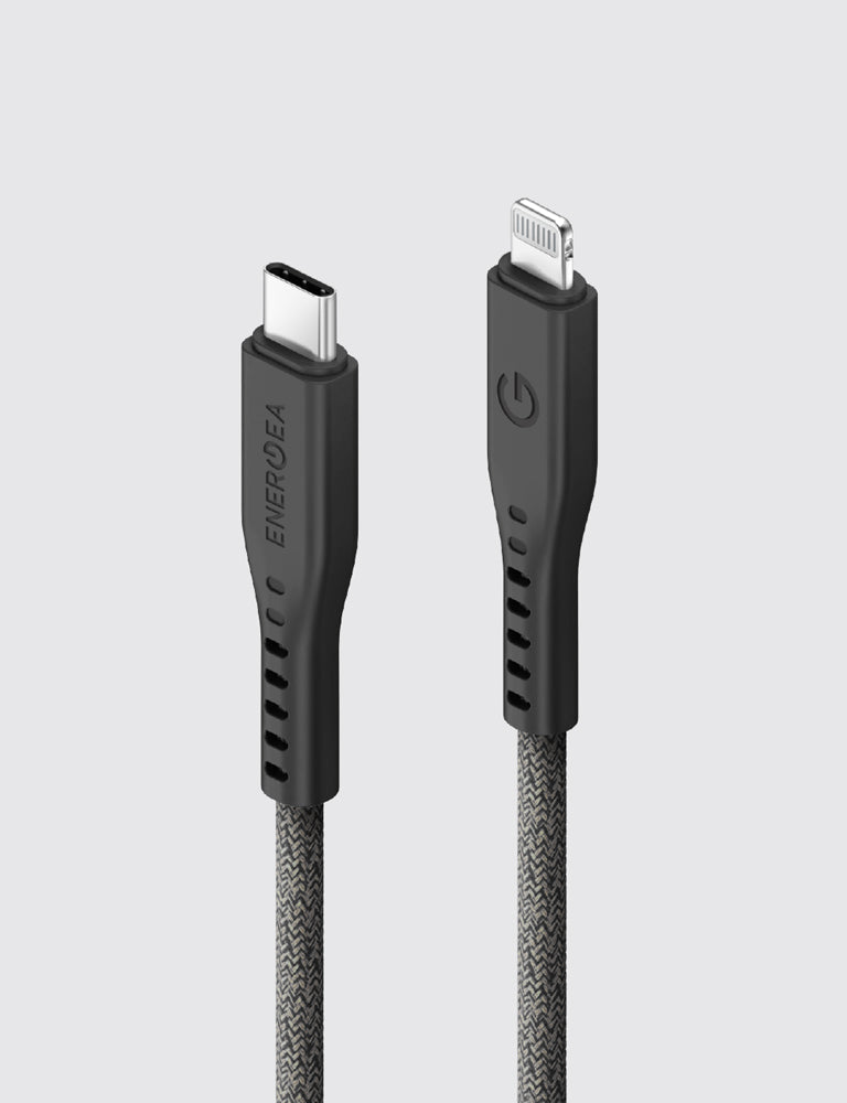 Fast Charging Flow Lightning to USB C Cable 1.5M (5ft) - Durable Nylon Braided Cord for iPhone, iPad, MacBook & More - Perfect for Home, Office & Travel Charging