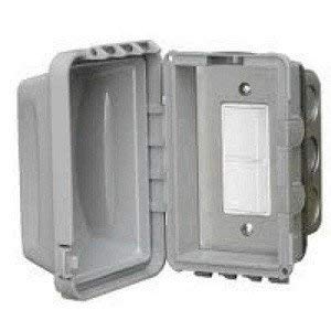 20 Amp Single Duplex Switch Flush Mount & Gang Box - Heavy Duty Electrical Accessory for Home, Office & Commercial Wiring Installations