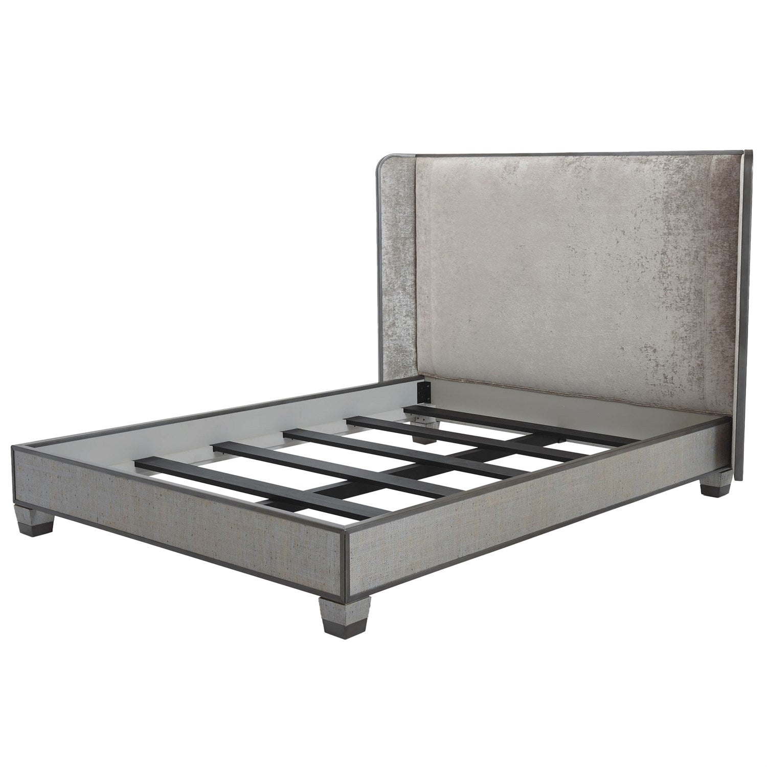 Argento King Size Bed Frame - Modern & Sturdy Platform Bed for Master Bedroom - Perfect for Home, Apartment, and Guest Room
