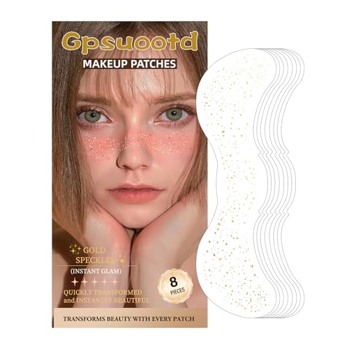 8PCS Gold Glitter Freckles-003