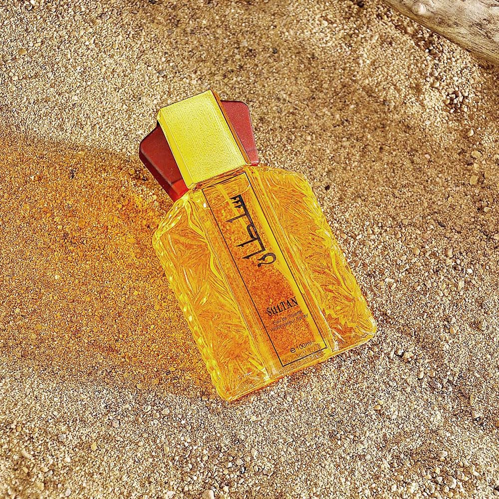 Sultan Gold Perfume Oil for Men - 3.4 Fl.oz Long Lasting Arabian Fragrance, Exotic Dubai Perfume Spray with Elegant Scent - Perfect for Date Night, Special Occasions & Daily Wear (Black Box)