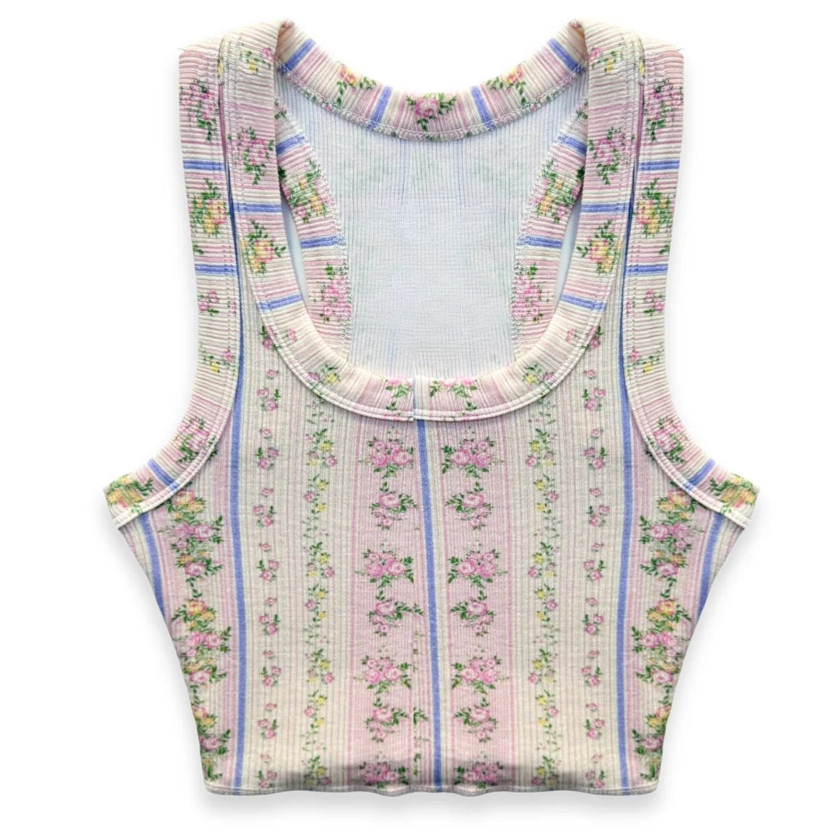 Katie J Livi Tank Top - Women's Floral Striped Casual Shirt for Summer, Beach & Everyday Wear | Lightweight & Comfortable