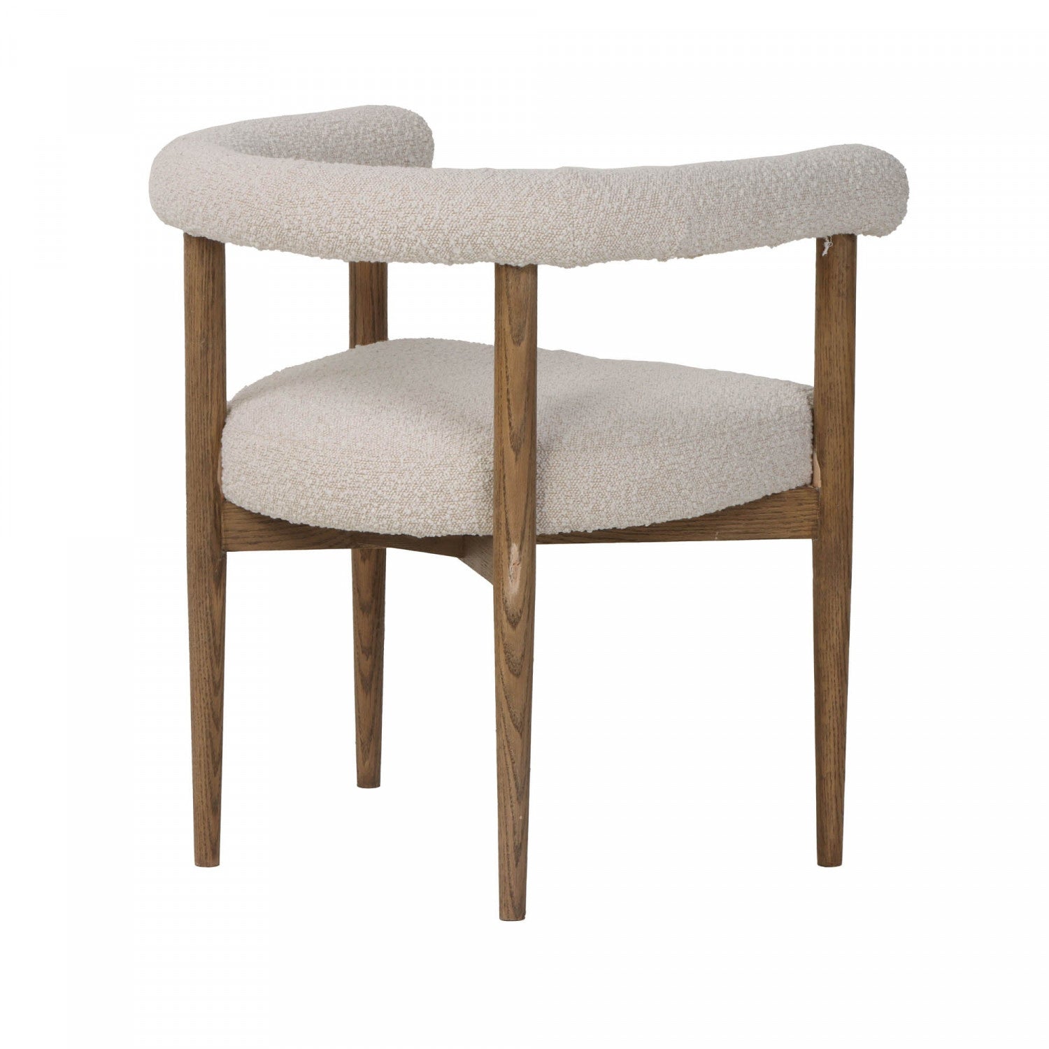 Bellavor Modern Dining Chair - White Wooden Kitchen Chair with Upholstered Seat - Perfect for Dining Room, Kitchen, Breakfast Nook & Home Office