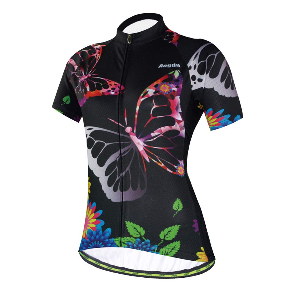 Aogda Women's Cycling Jersey & Tights Set - Breathable Bike Shirt & Jacket for Road & Mountain Biking - Perfect for Training, Racing & Outdoor Sports