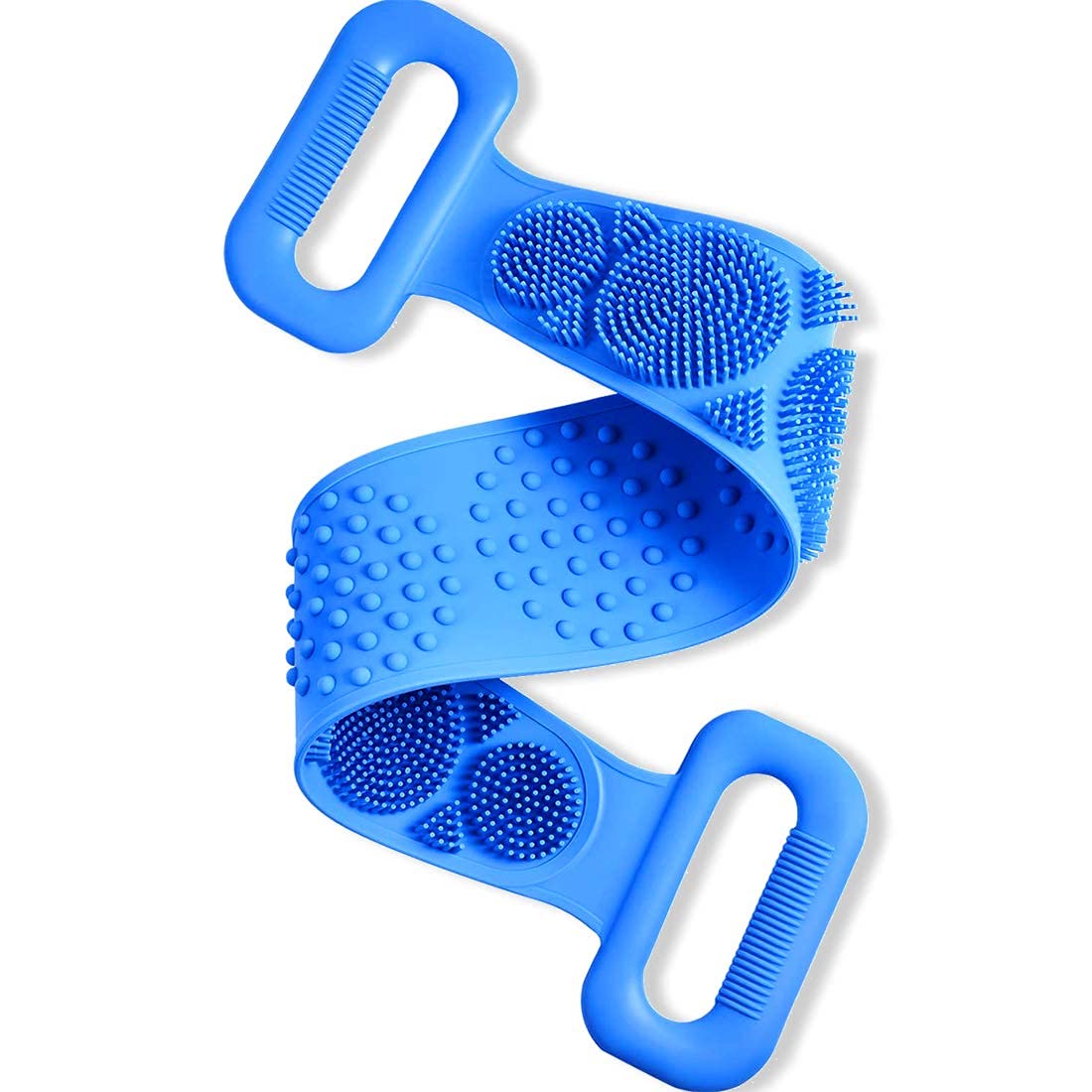 **Dmitry Silicone Bath & Body Brush – Exfoliating Back Scrubber with Silica Gel Massager for Deep Cleaning – Soft, Easy to Clean & Lathers Well – Ideal for Men & Women – Perfect for Shower, Spa & Exfoliation Routine**