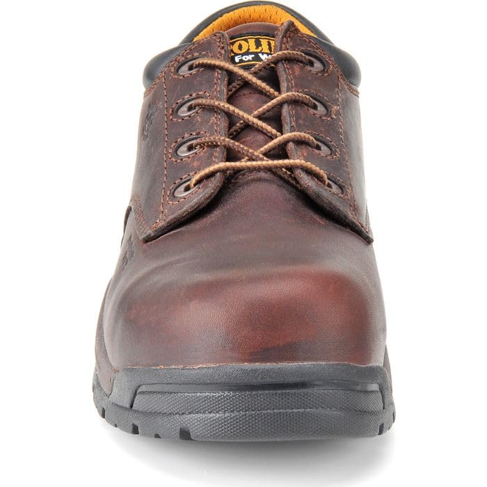 **Men's Carolina Braze Composite Toe Work Shoes - Light Duty, Cushioned Insole, Static-Dissipative, Oil & Slip-Resistant, Non-Metallic Safety Footwear for Construction & Warehouse Work**