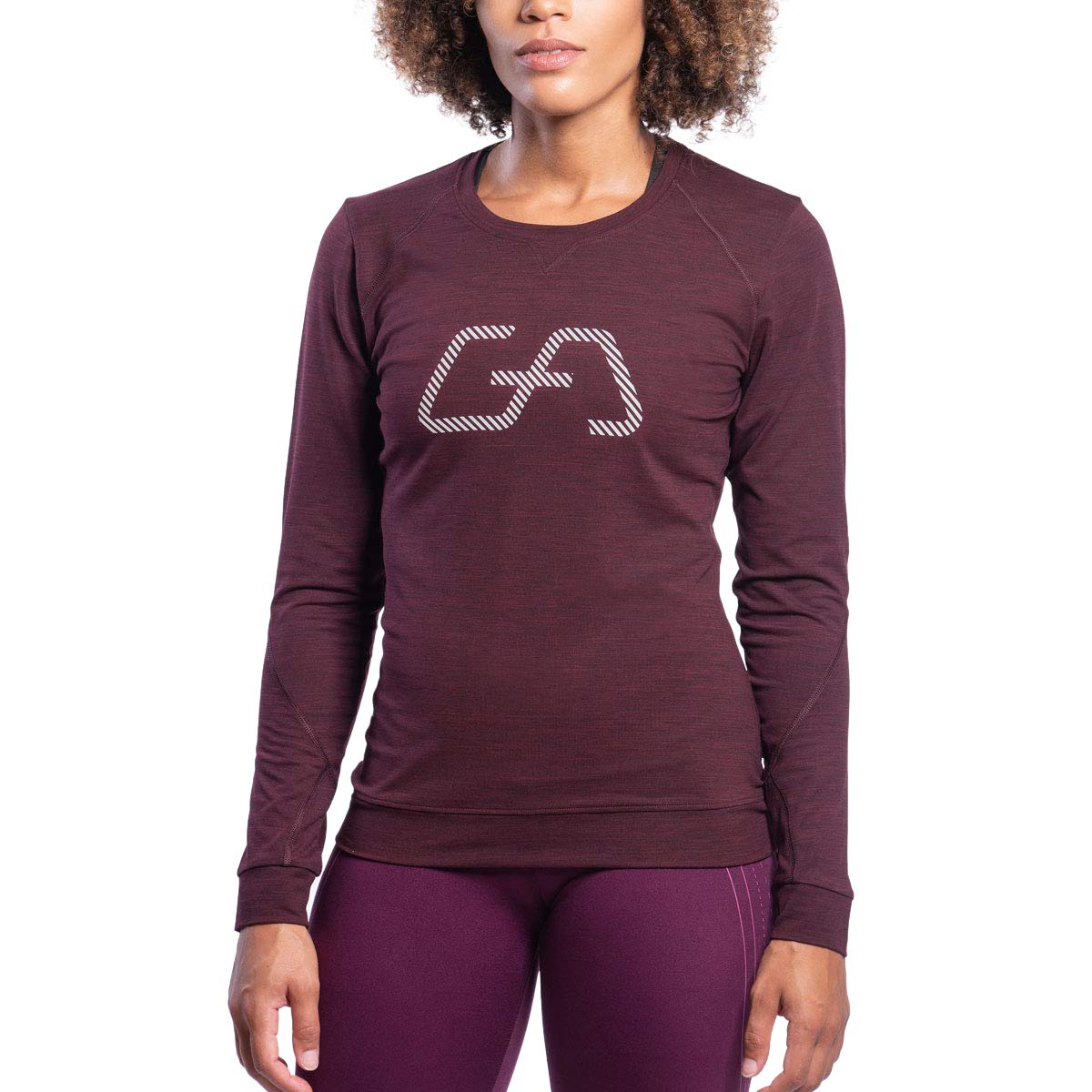 Gym Aesthetics Women's Workout Shirt - Moisture Wicking Long Sleeve Athletic Top for Yoga, Running & Fitness Training
