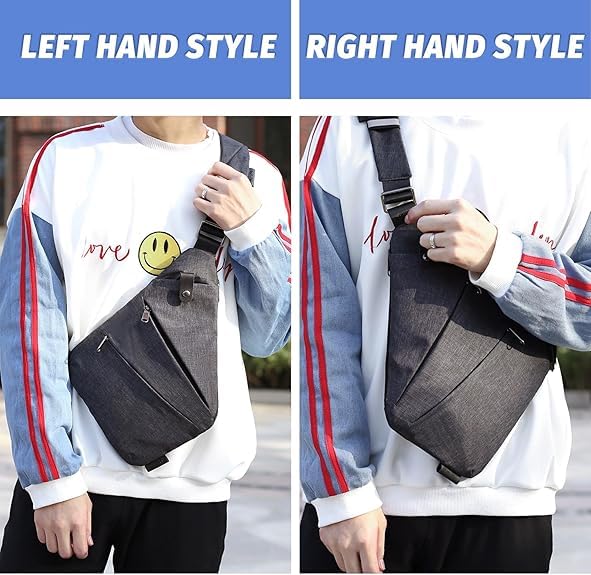 Anti Theft Travel Sling Bag - Lightweight Crossbody Purse for Women & Men - Secure RFID Blocking, Water Resistant - Perfect for Commuting, Hiking & Daily Use