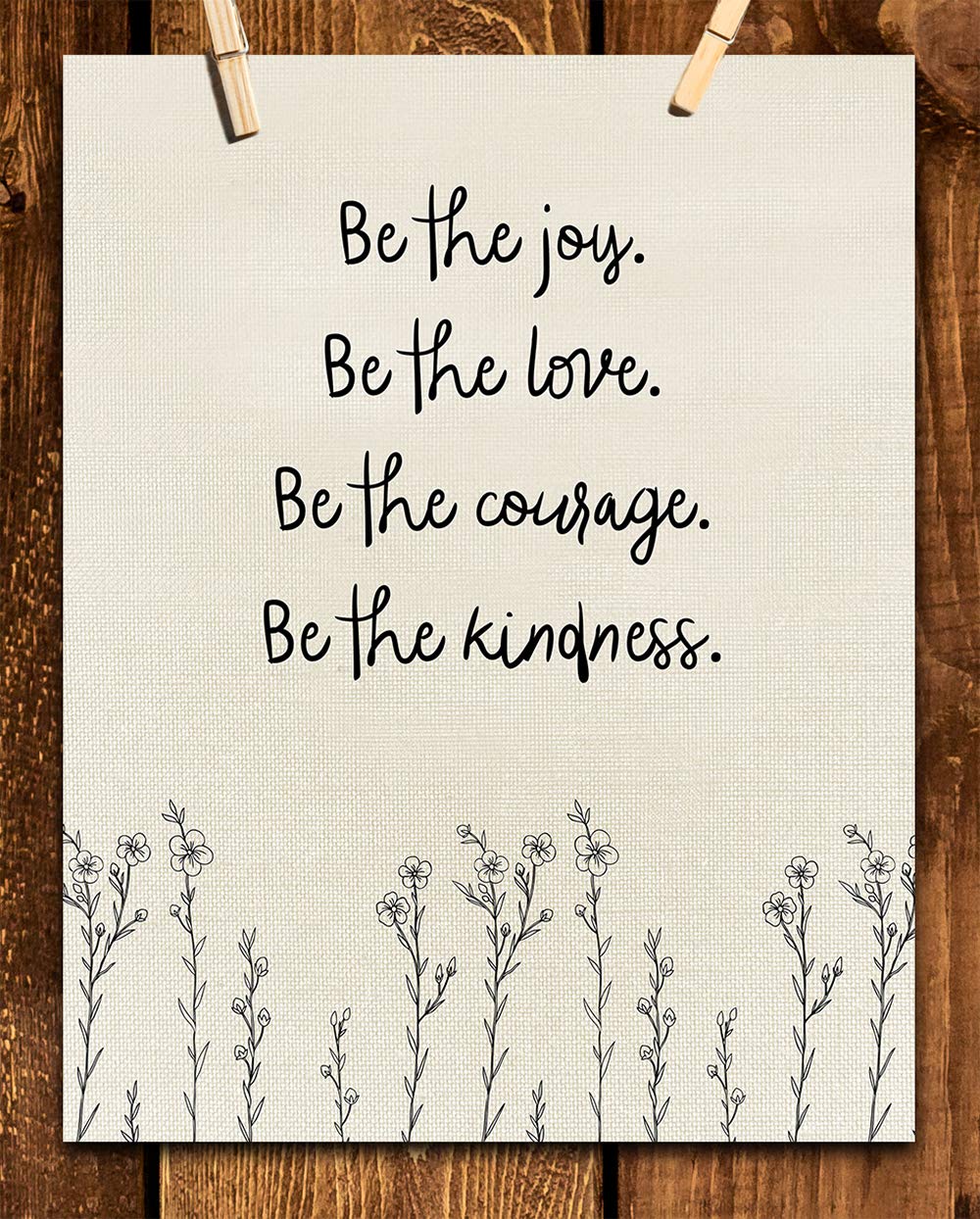 TJ Originals - Motivational Positive Wall Art with Inspiring Quotes, Spiritual Zen Decor for Living Room & Office, Modern Zen Gifts for Women & Men, Desk Decor (Be The Love) - Perfect for Home, Office & Meditation Spaces