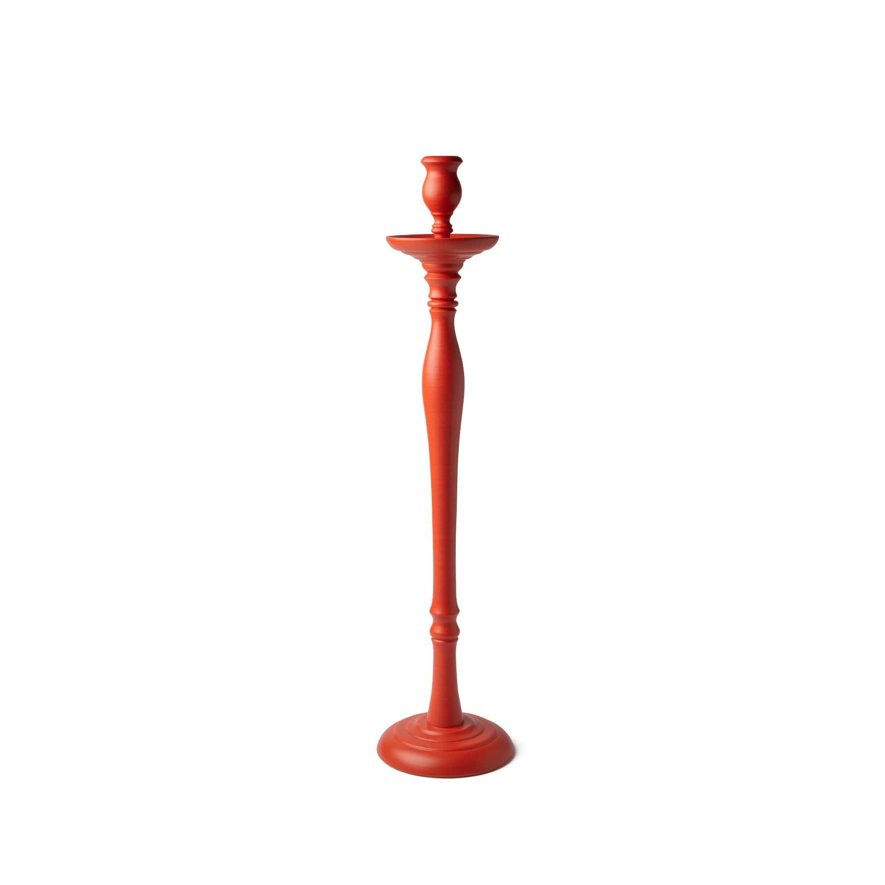Large Brick Red Candle Holder - Decorative Home Decor for Living Room, Dining Table, Wedding Centerpiece & Romantic Ambiance